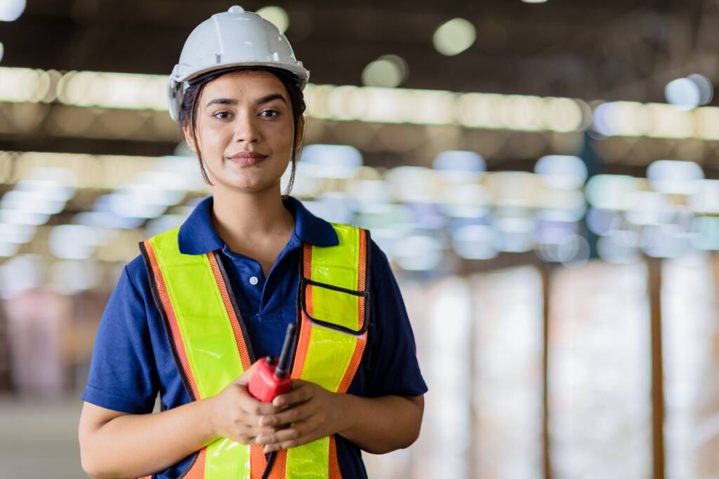 Addetta alla sicurezza sul lavoro