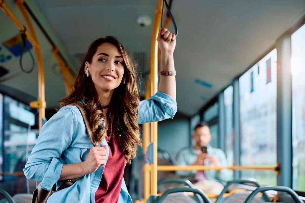 Ragazza sul tram