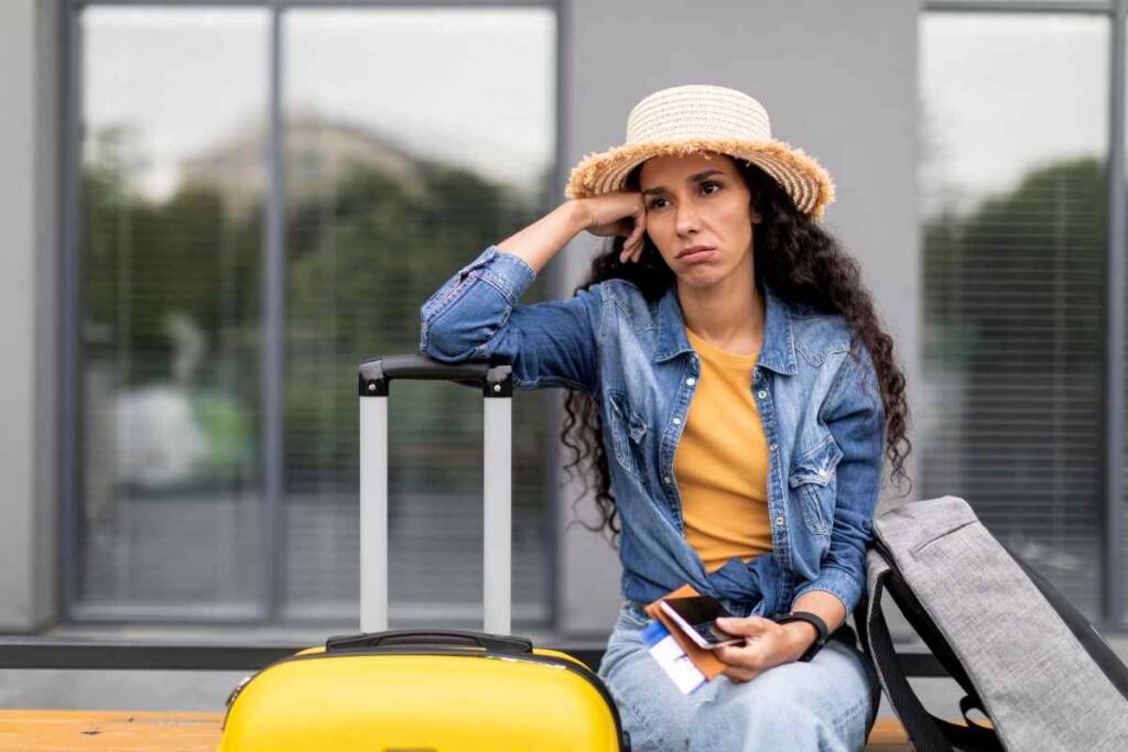 Turista triste valige