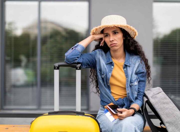 Turista triste valige