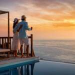 Coppia vede tramonto