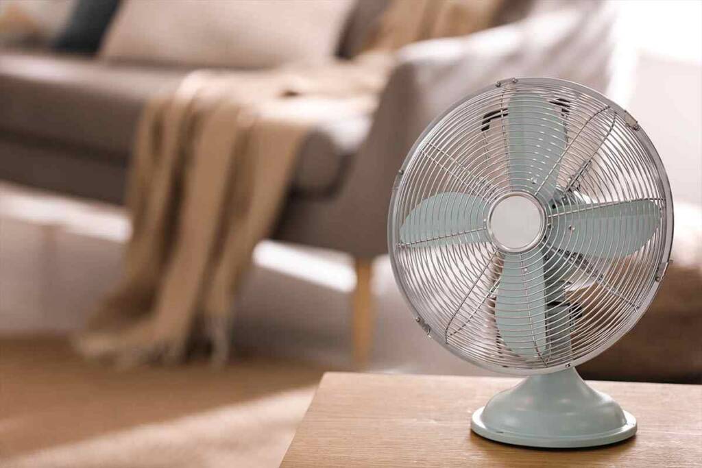 Ventilatore in soggiorno